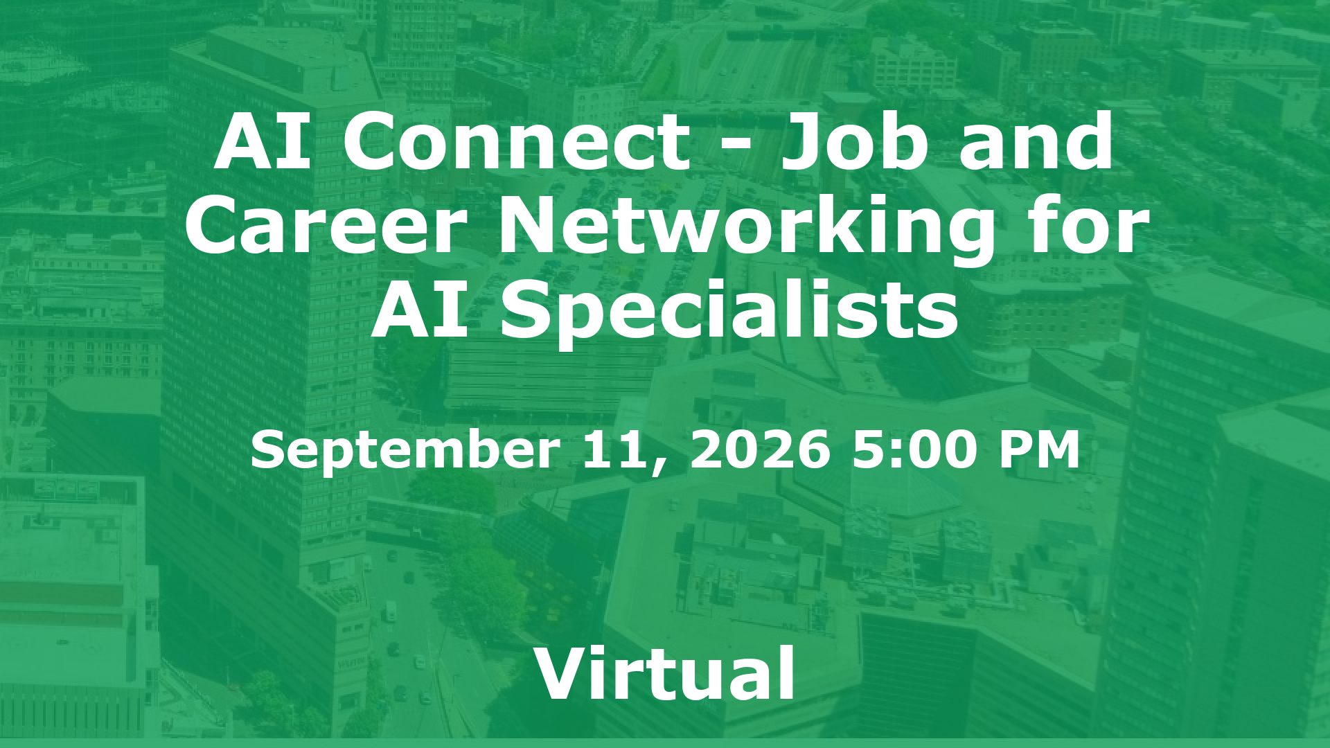 AI Connect - Job and Career Networking for AI Specialists event image